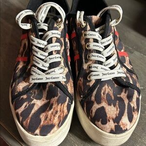 Juicy Couture Bounce Leopard Print Platform Sneakers Womens 6.5